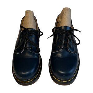 Dr Martens Navy 3-Eye Designed Oxfords